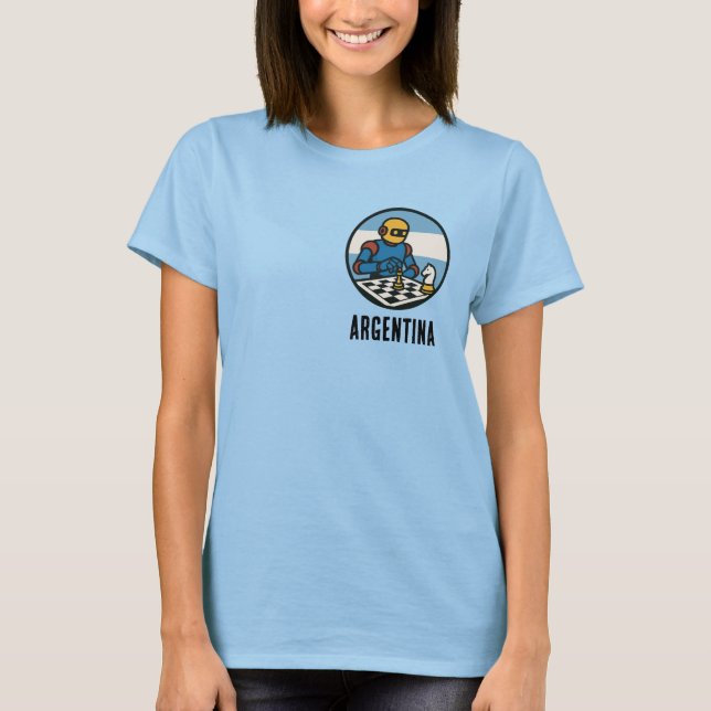 Argentina Chess T-Shirt (Front)