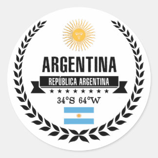 Argentina Classic Round Sticker