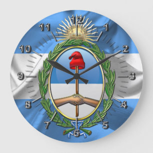 Argentina Coat of arms Large Clock