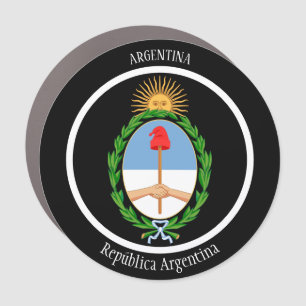 Argentina Coat of Arms Patriotic Car Magnet