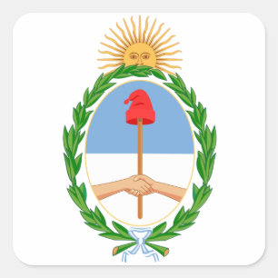 Argentina Coat of Arms Square Sticker