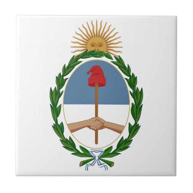 Argentina Coat of Arms Tile (Front)