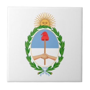 Argentina country coat arms symbol emblem flag ceramic tile