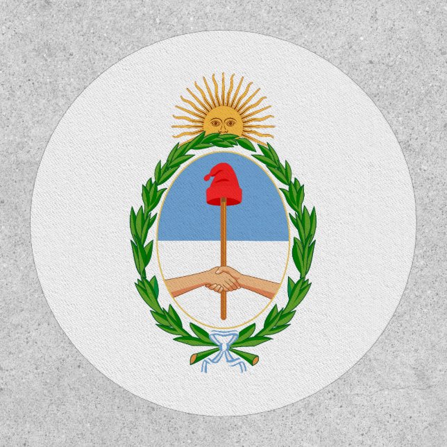 Argentina country coat arms symbol emblem flag patch (Front)