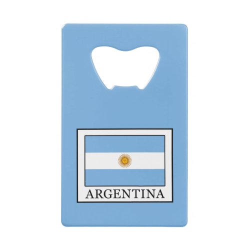 Argentina Credit Card Bottle Opener