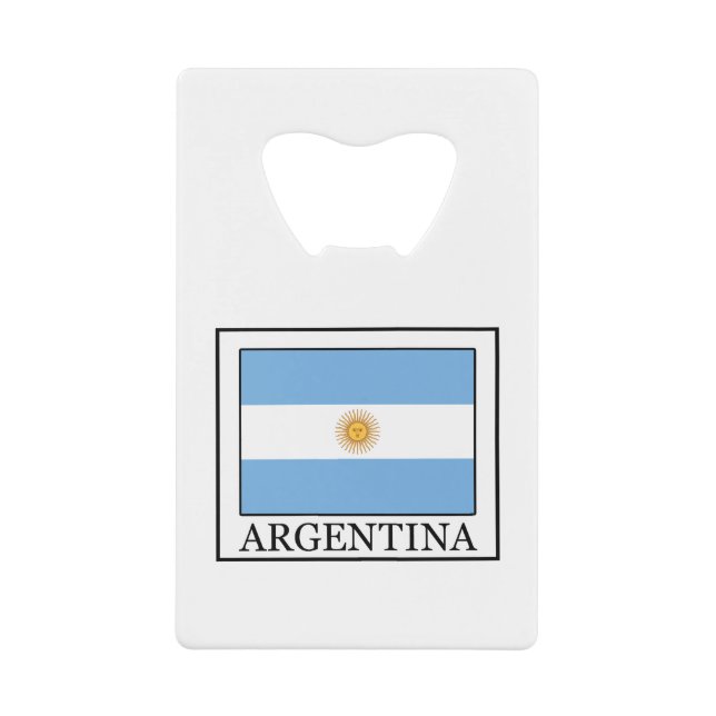 Argentina Credit Card Bottle Opener (Front)