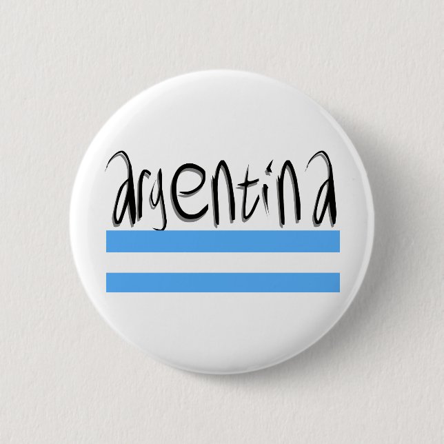 Argentina design! pinback button (Front)