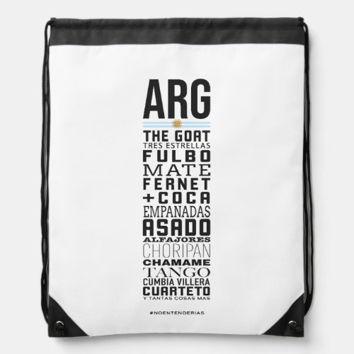 Argentina Drawstring Bag