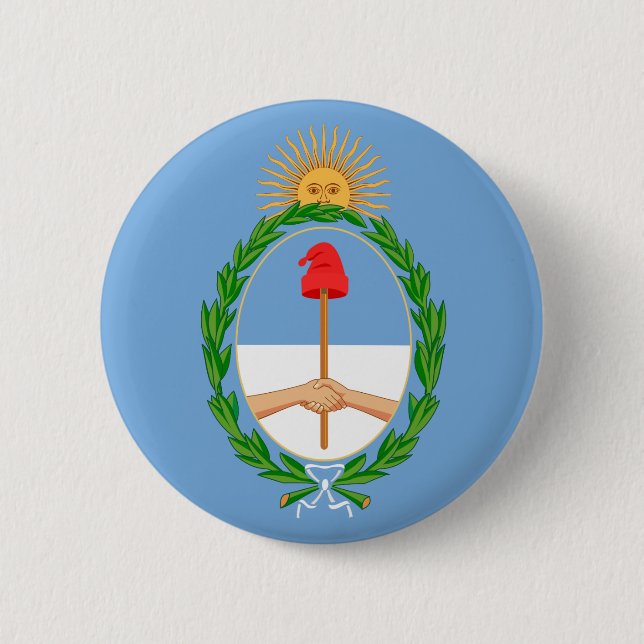 argentina emblem pinback button (Front)