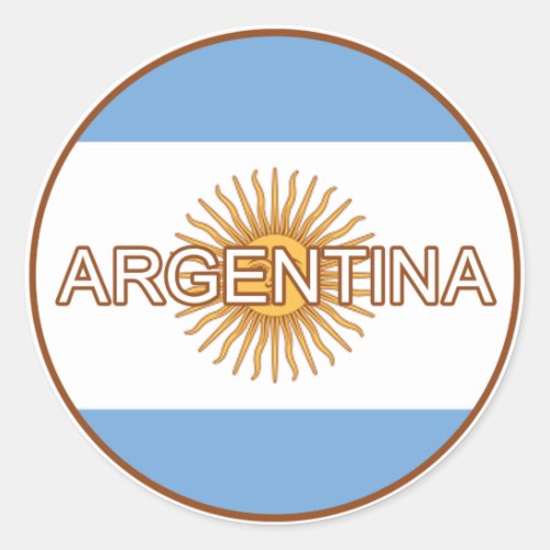 Argentina Euro Sticker