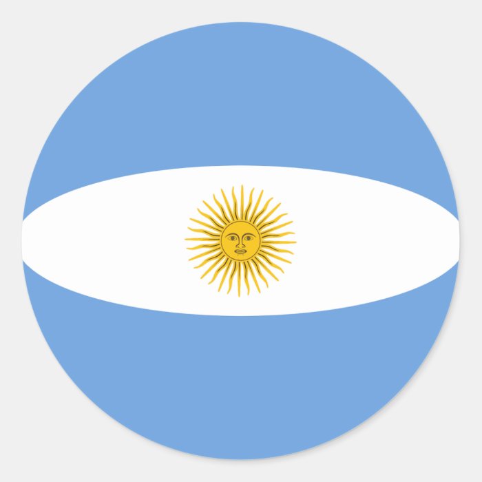 Argentina Fisheye Flag Sticker