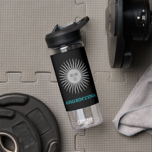 Argentina Fitness  Argentina coat of arms  flag Water Bottle
