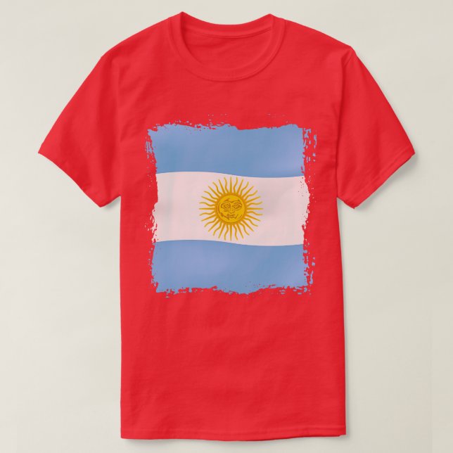 Argentina Flag 1 T-Shirt (Design Front)