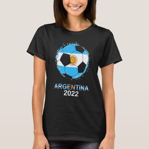 Argentina Flag 2022 Supporter Argentinian Soccer T T_Shirt