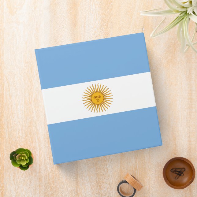 Argentina flag 3 ring binder (In Situ)