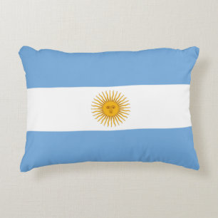 Argentina flag accent pillow