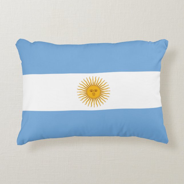 Argentina flag accent pillow (Front)