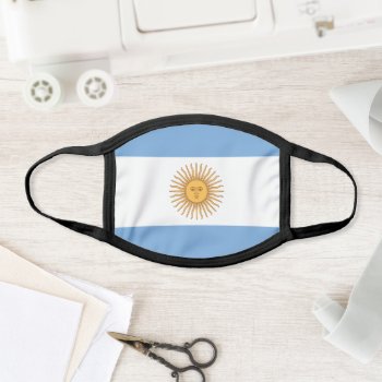 Argentina Flag All-over Print Face Mask by pdphoto at Zazzle