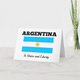 Argentina - Flag and motto Card
