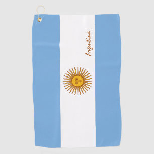 Argentina Flag & Argentina golf holiday /sports Towel