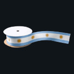 Argentina Flag & Argentina travel, holiday/sports Satin Ribbon<br><div class="desc">Ribbon (Gifts): Argentina & Argentina flag fashion pattern - love my country,  travel,  holiday,  patriots / sports fans</div>