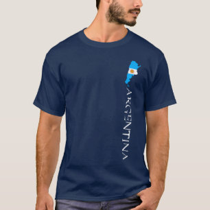 Argentina Flag Argentine Flag MAP T-Shirt