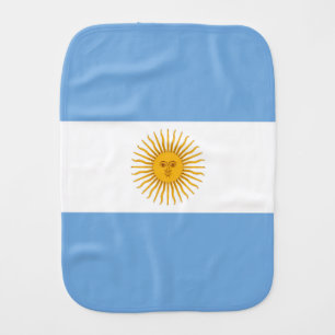 Argentina flag baby burp cloth
