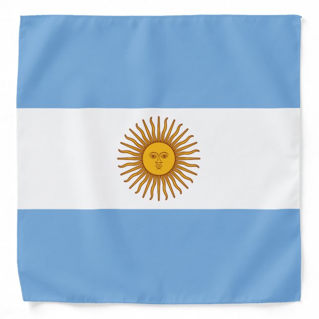 Argentina Flag Bandana (Front)