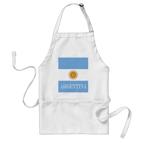 Argentina flag Bandera De Argentina Adult Apron