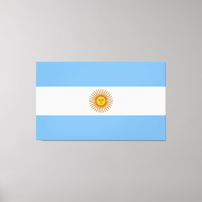 Argentina flag Bandera De Argentina Canvas Print (Front)