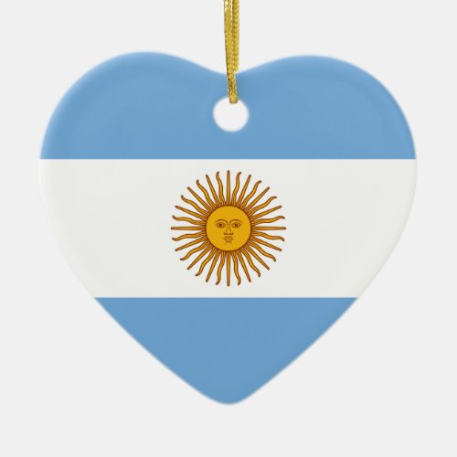 Argentina flag Bandera De Argentina Ceramic Ornament