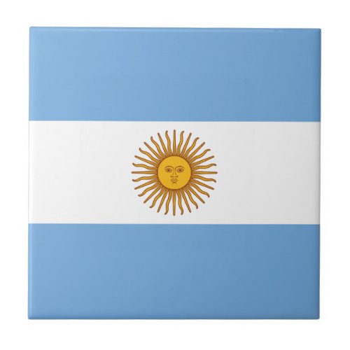 Argentina flag Bandera De Argentina Ceramic Tile