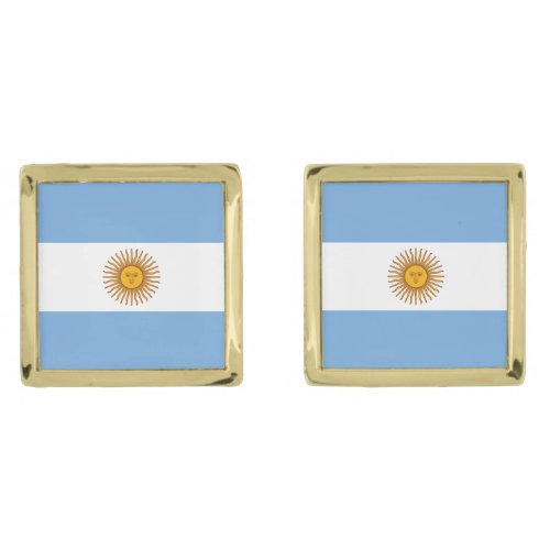 Argentina flag Bandera De Argentina Cufflinks