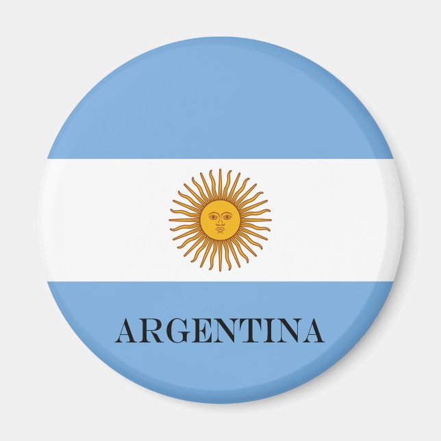 Argentina flag Bandera De Argentina Magnet (Front)