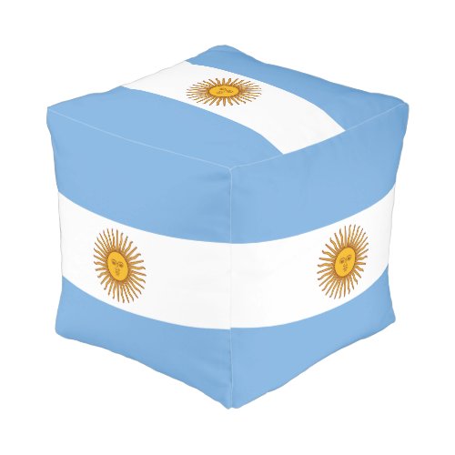 Argentina flag Bandera De Argentina Pouf