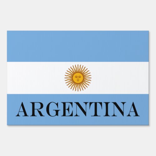 Argentina flag Bandera De Argentina Sign