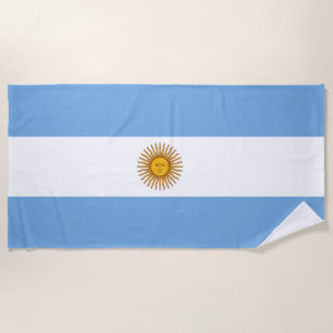 Argentina flag Beach Towel