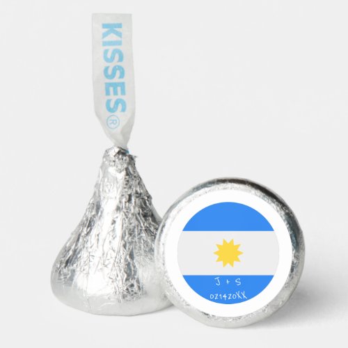 Argentina Flag BTS Valentines Day Custom Message Hersheys Kisses