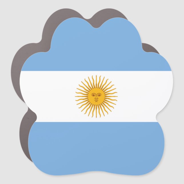 Argentina flag car magnet (Front)