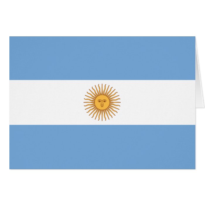 Argentina Flag Card