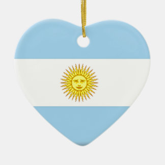 Argentina Flag Ceramic Ornament