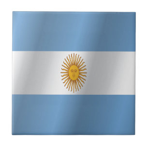 Argentina flag ceramic tile