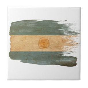 Argentina Flag Ceramic Tile