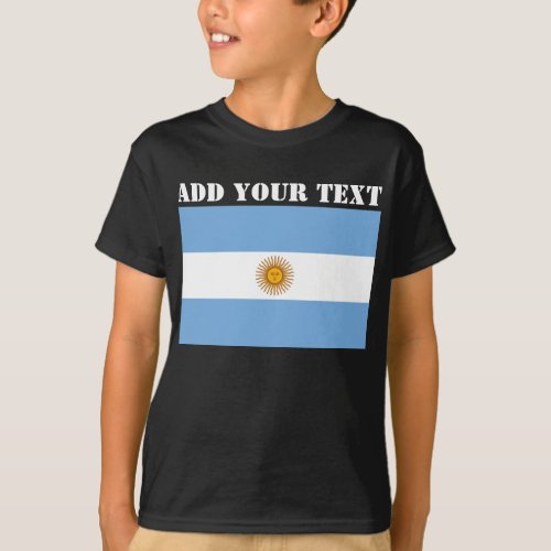 Argentina Flag Championship Football Soccer T_Shirt
