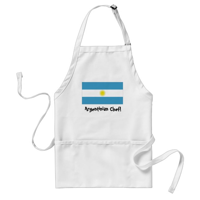 Argentina flag chef apron (Front)