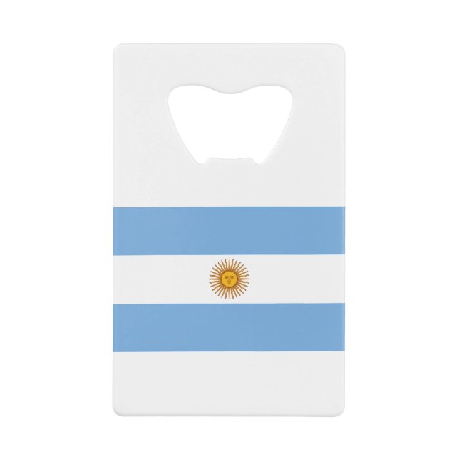 Argentina Flag Credit Card Bottle Opener (Front)