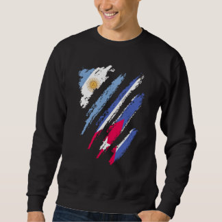 Argentina Flag Cuba Grown Patriot Country Stripes Sweatshirt