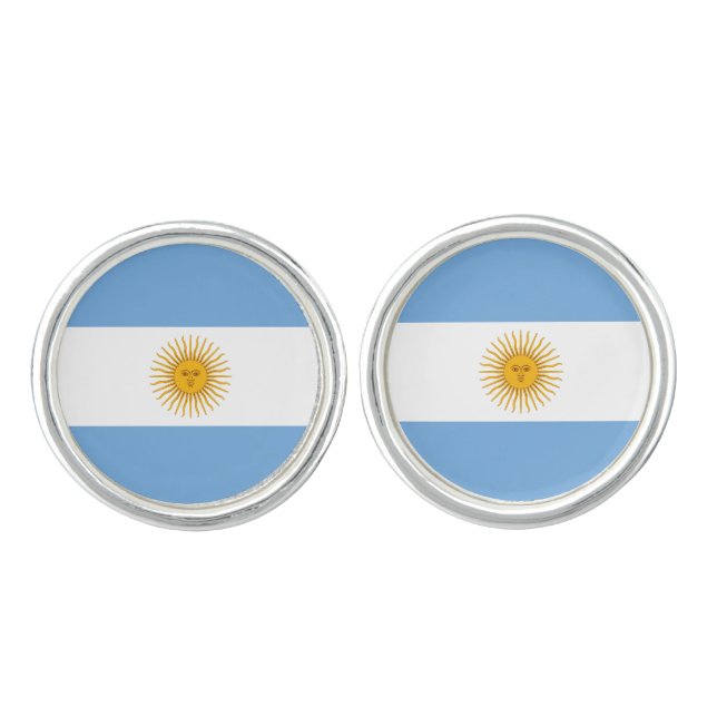 Argentina flag cufflinks (Front)