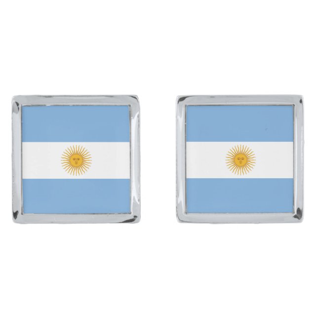 Argentina flag cufflinks (Front)