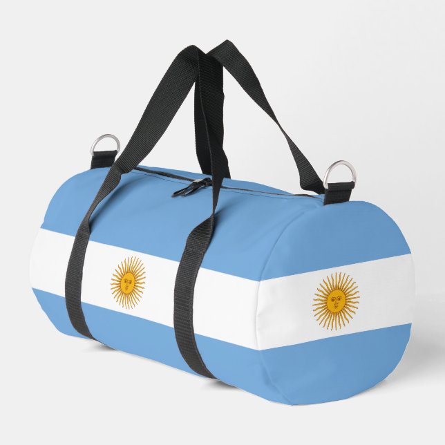 Argentina flag duffle bag (Left Corner)